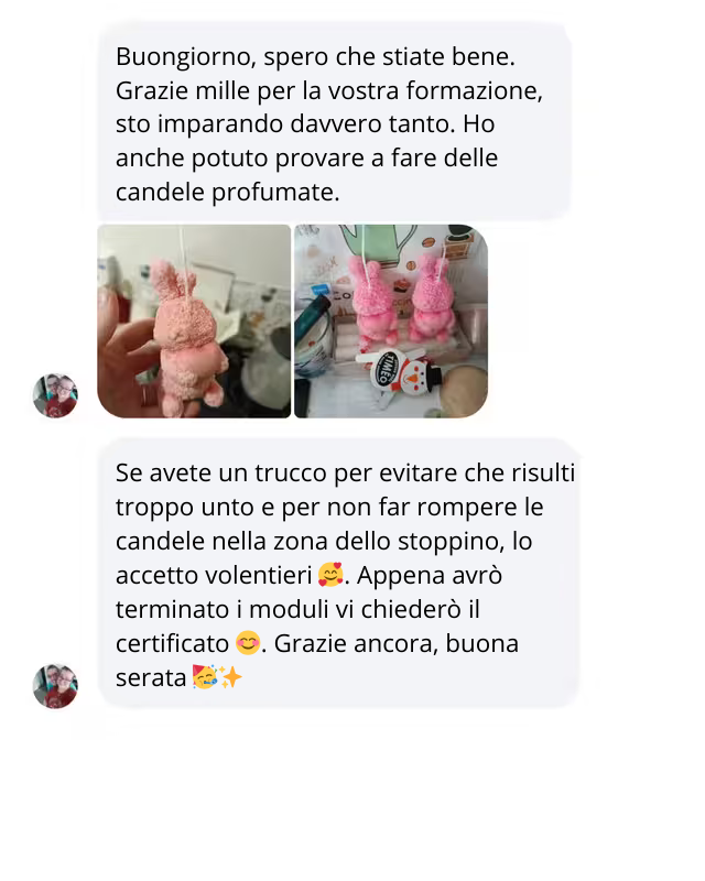 Candele artigianali per matrimoni all'aperto